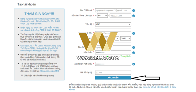 Để bắt đầu đăng ký W88, bạn cần truy cập trang web chính thức của W88